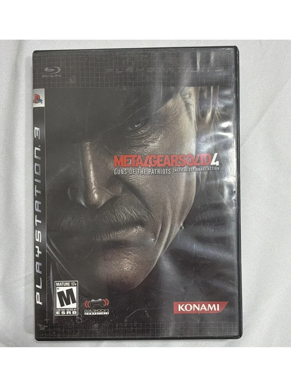 Konami Metal Gear Solid 4 PS3 Tactical Espionage Action M 2008 NTSC-U/C Disc